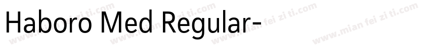 Haboro Med Regular字体转换